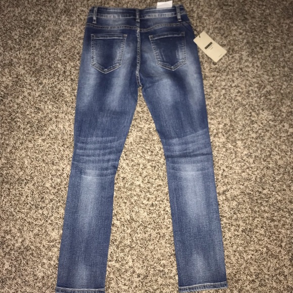 NWT Size M Embellished Pearls Beads Skinny Jeans - Picture 5 of 5